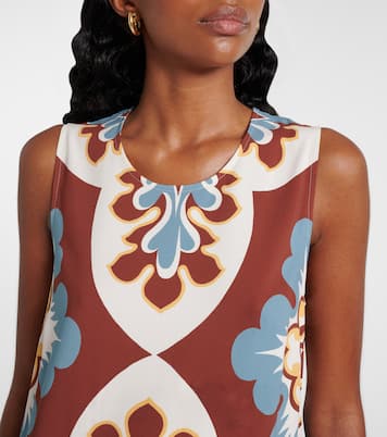 Printed satin shift dress | La DoubleJ
