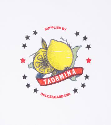 Taormina printed cotton jersey T-shirt | Dolce&Gabbana Kids