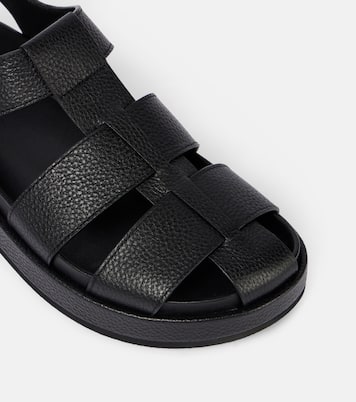 Sandalen Double T aus Leder | Tory Burch