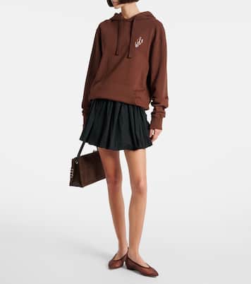 Ballerinas Amelia aus Organza mit Veloursleder | Gianvito Rossi