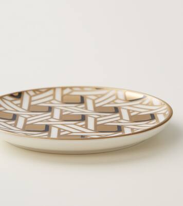 Set de 4 posavasos Basketweave de porcelana | Jonathan Adler