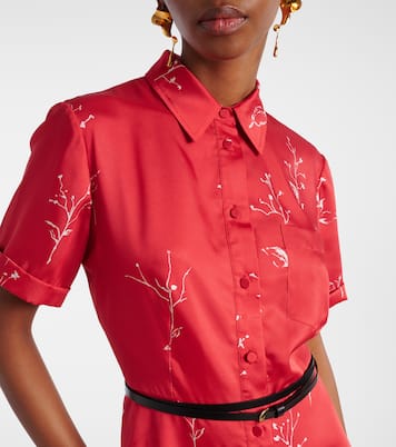 Bedrucktes Midikleid Kiera aus Seide | Altuzarra