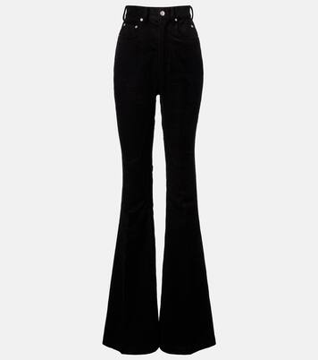 Pantalon évasé Bolan en coton et lin | Rick Owens