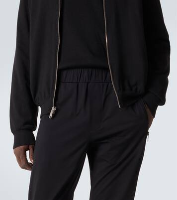 Technical cotton-blend slim pants | Prada