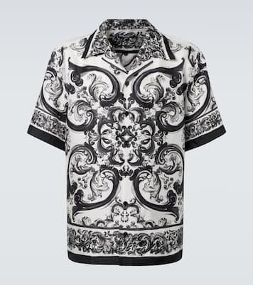 Majolica silk twill bowling shirt | Dolce&Gabbana