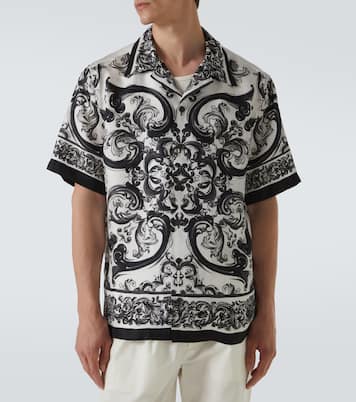 Majolica silk twill bowling shirt | Dolce&Gabbana