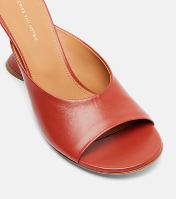 Wedge-Pantoletten 75 aus Leder | Dries Van Noten