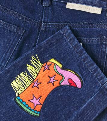 Appliqué wide-leg jeans | Stella McCartney Kids