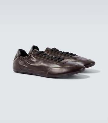 Collapse leather sneakers | Prada