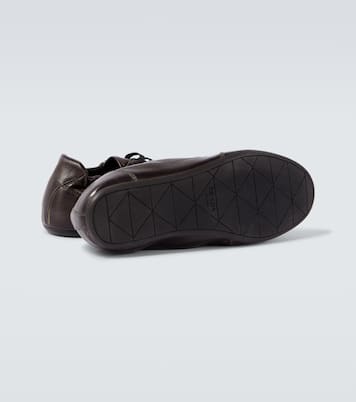 Collapse leather sneakers | Prada
