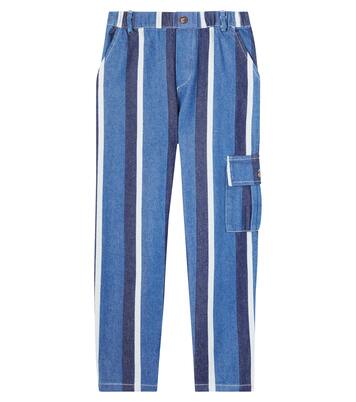 Theoule striped denim cargo pants | Donsje
