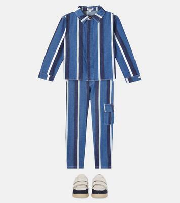 Theoule striped denim cargo pants | Donsje