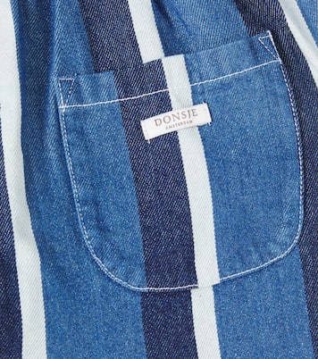 Theoule striped denim cargo pants | Donsje