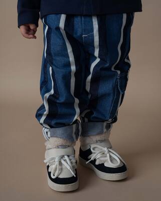 Theoule striped denim cargo pants | Donsje