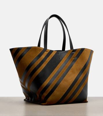 Basket Cabas Large leather and suede tote bag | Phoebe Philo