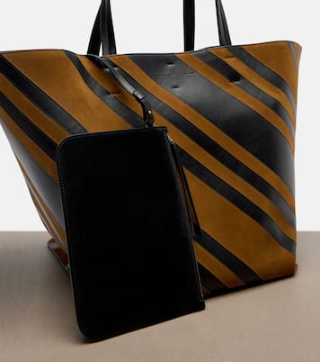 Basket Cabas Large leather and suede tote bag | Phoebe Philo