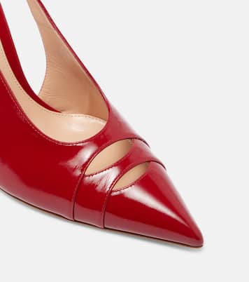 105 patent leather slingback pumps | Gianvito Rossi