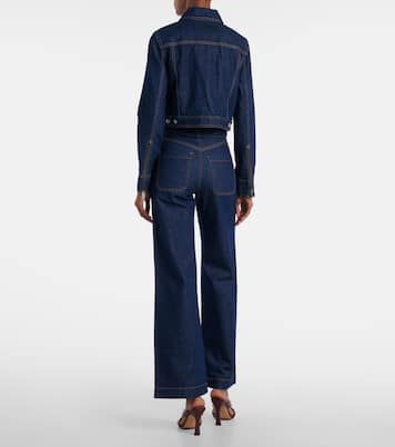 Patty cropped denim jacket | Veronica Beard