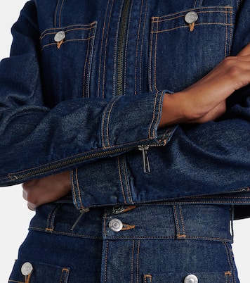 Patty cropped denim jacket | Veronica Beard