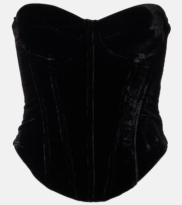 Bustier en velours | Rotate