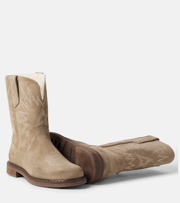 Stiefel Wish Star Biker aus Veloursleder | Golden Goose Kids