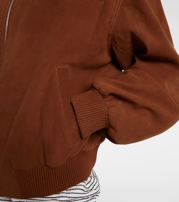Suede bomber jacket | Jacques Wei