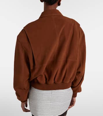 Suede bomber jacket | Jacques Wei