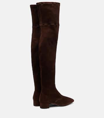 Overknee-Stiefel Remi 35 aus Veloursleder | Aquazzura