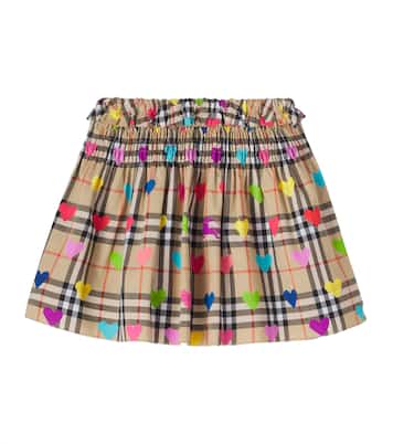 Burberry Check printed cotton skirt | Burberry Kids