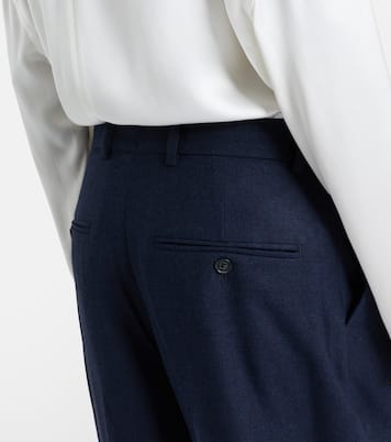 Flannel wide-leg pants | Toteme