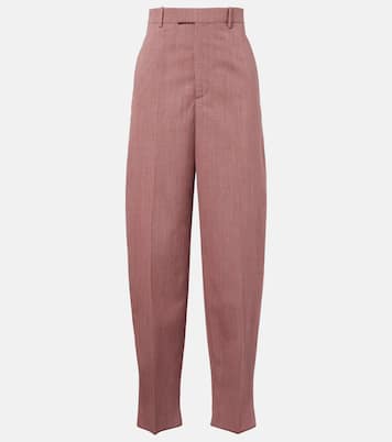 Pantalon fuselé en laine et lin mélangés | Bottega Veneta
