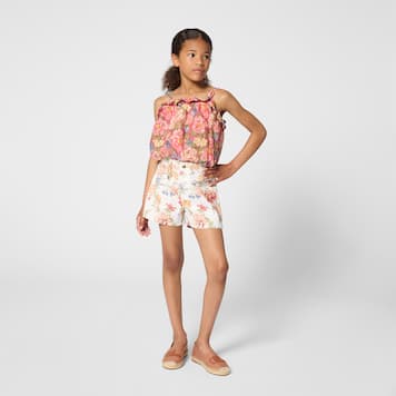 Bedruckte Shorts aus Baumwolle | Chloé Kids