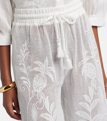 Pantalon Nina en coton brodé | Farm Rio
