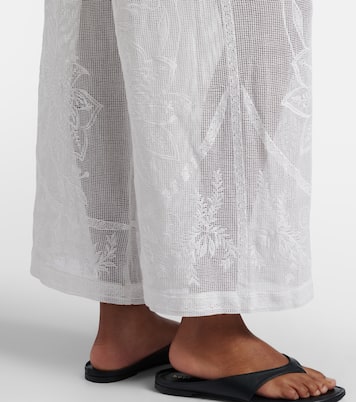 Pantalon Nina en coton brodé | Farm Rio