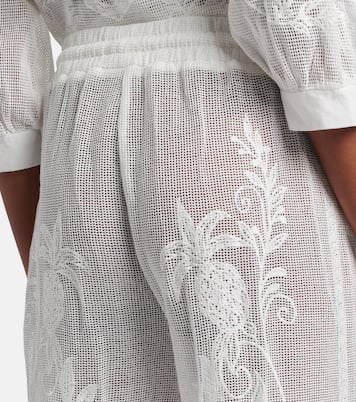 Pantalon Nina en coton brodé | Farm Rio