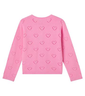 Lilou open-knit cotton cardigan | Bonton