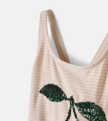 Maillot de bain Jade rayé à sequins | Konges Sløjd