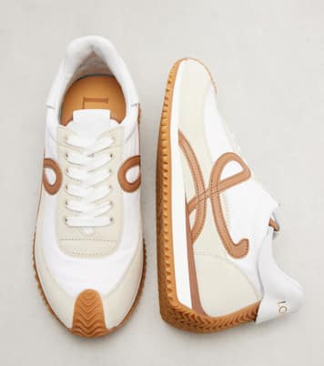 Ballet Runner 2.0 suede-trimmed sneakers | Loewe