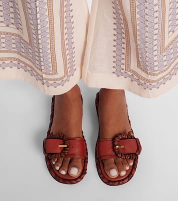 Alchemy leather slides | Zimmermann