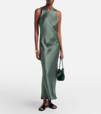 Tallin silk maxi dress | Asceno
