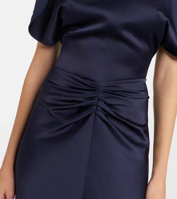 Abito midi Bela in raso | Victoria Beckham