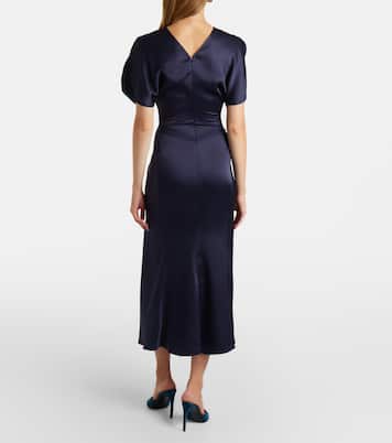 Abito midi Bela in raso | Victoria Beckham