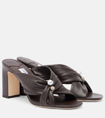 Verzierte Mules Rafi aus Leder | Jimmy Choo