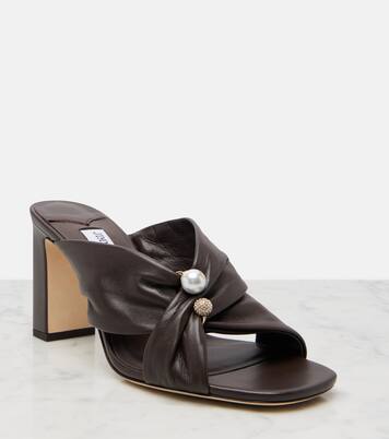 Verzierte Mules Rafi aus Leder | Jimmy Choo
