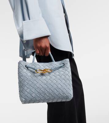 Andiamo Small suede top-handle bag | Bottega Veneta