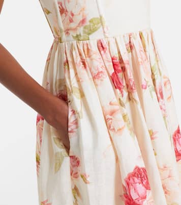 Midikleid Roselight aus Leinen mit Spitze | Zimmermann