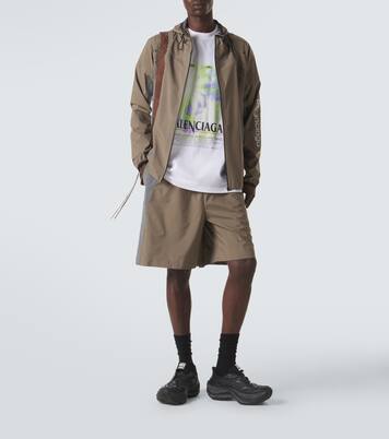 T-shirt en coton imprimé | Balenciaga