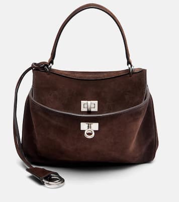 Henkeltasche Rodeo Mini aus Veloursleder | Balenciaga