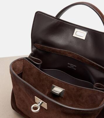 Henkeltasche Rodeo Mini aus Veloursleder | Balenciaga