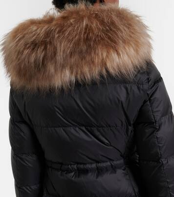 Boedic shearling-trimmed down coat | Moncler